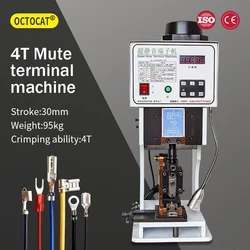 OCTOCAT 4T  1.5KW/H 260*305*740mm Semi-automatic Ultra-quiet Terminal Machine, AC/DC/PC Electric Crimping Machine