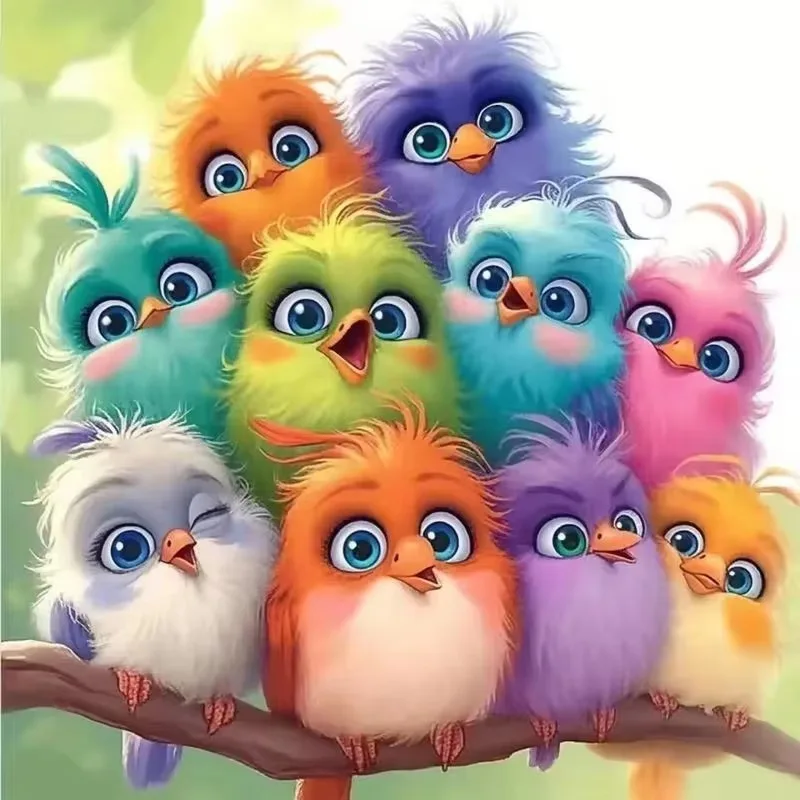 Adult Jigsaw Puzzle500/1000 Pieces Puzzle Colorful Bird Paper Puzzle Decorative Painting Exercise Brain Thinking
