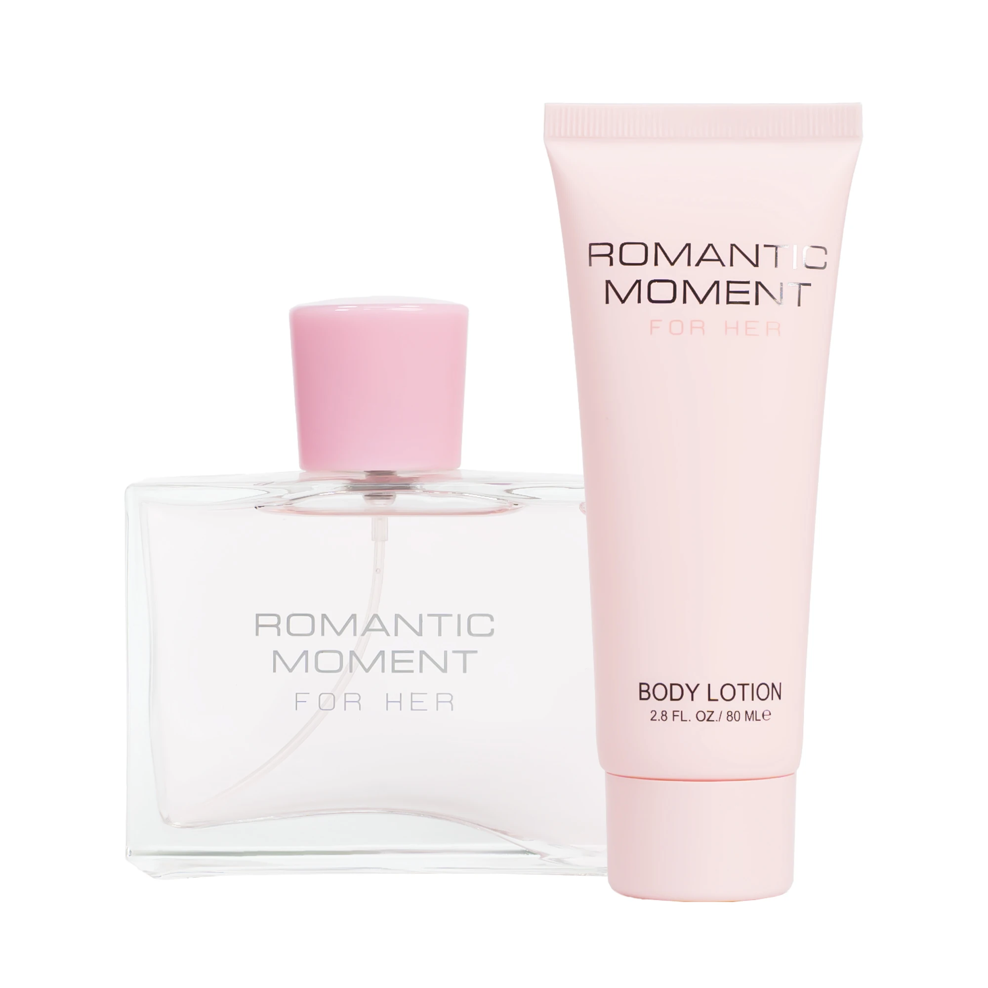 Women's Fragrance Sets 3.4fl.oz Eau de Parfum Spray 2.8fl.oz Body Lotion ROMANTIC MOMENT 2 Pcs Gifts for Women EDP and Body Loti