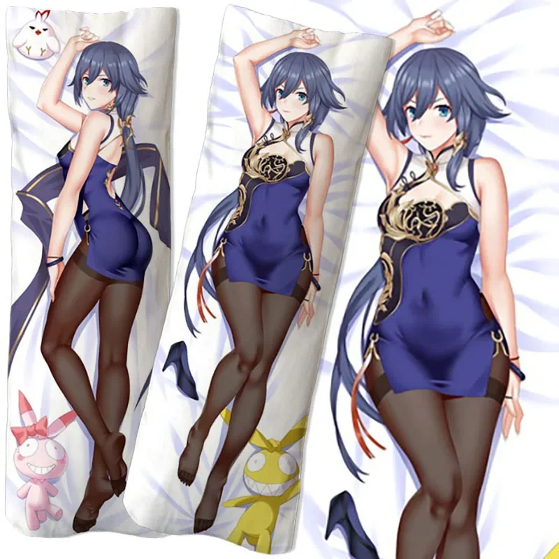 Games MmiHoYo Kiana Kaslana Fu Hua Equal body hug body pillow pillowcase double-sided 3D printing DIY two-dimensional sexy gift