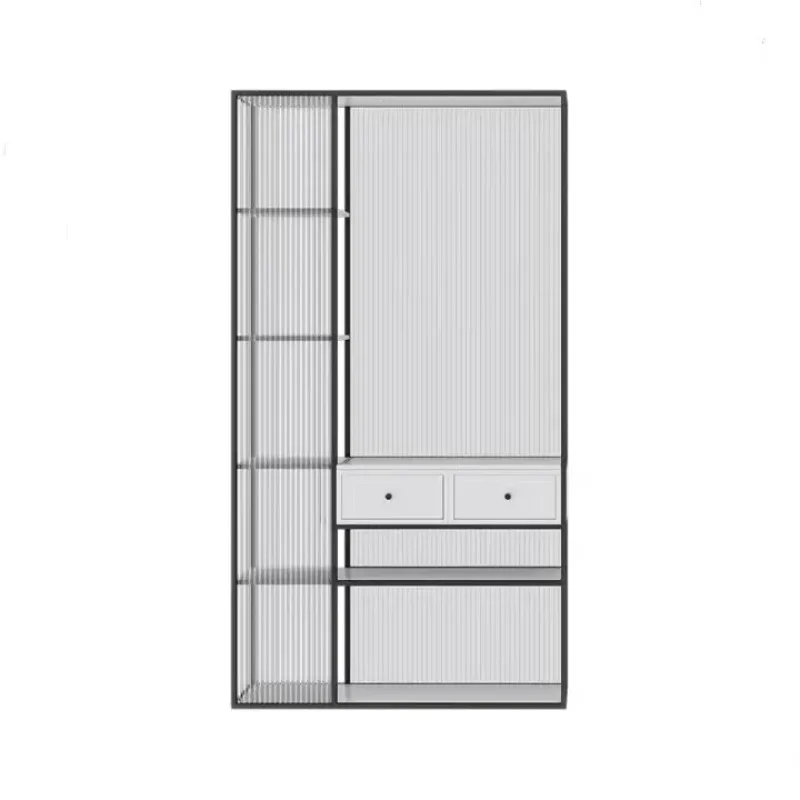 ^Minimalist living room screen entrance cabinet storage rack partition cabinet entrance screen partition glass cabinet