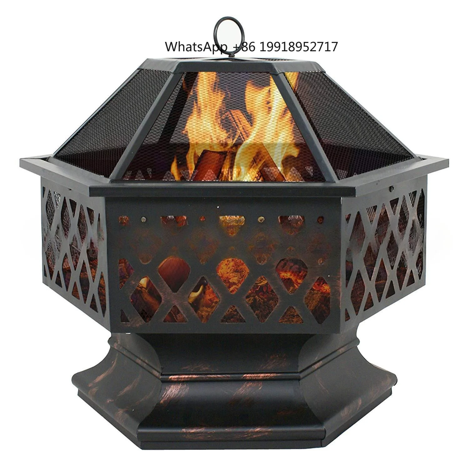 Portable Courtyard Metal Fire Pit 22