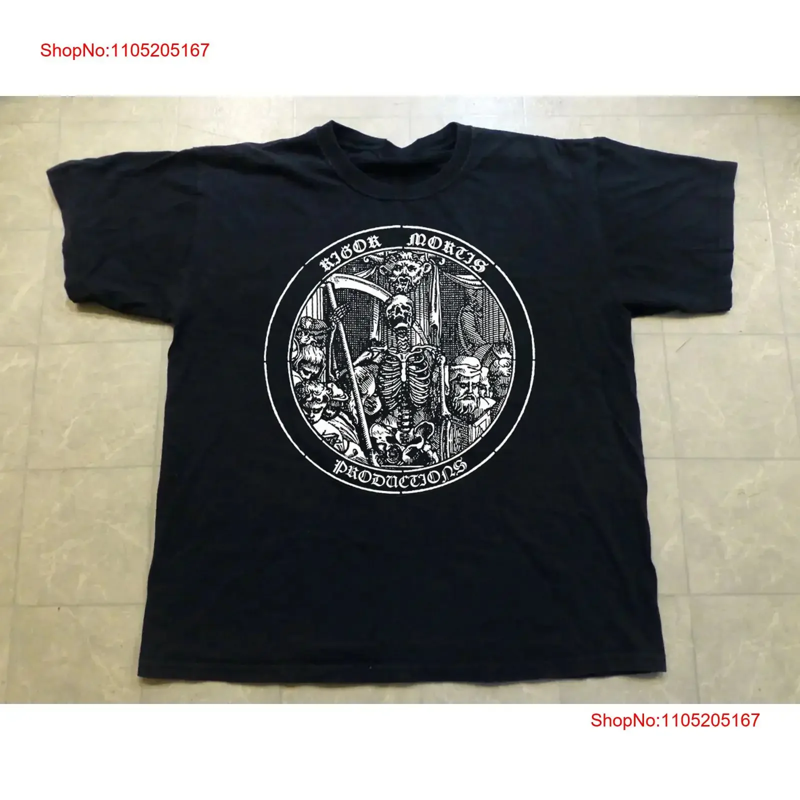Rigor Mortis Black Cotton All size S 5XL For Fans T shirt HOT OM159 vintage Washed Comfortable graphic homme designer clothes
