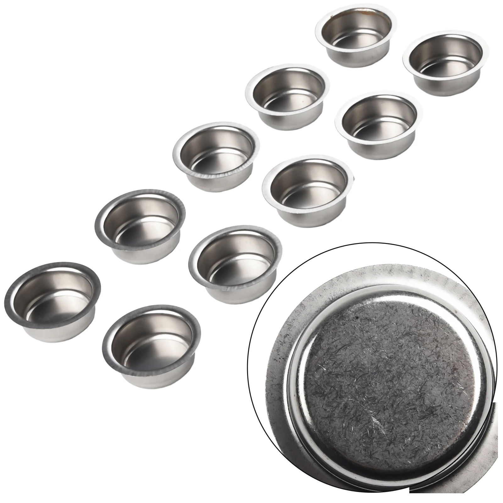 Accessories Candle Cups 5*5*1.7cm Complete Container for décor For Glass Candles Specifications Stainless Steel Candle Holder