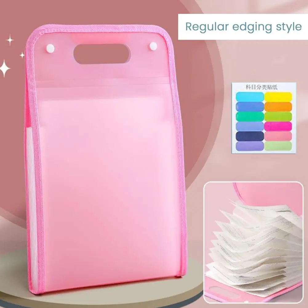 Органайзер для документов, водонепроницаемый расширяющийся органайзер для файлов-гармошка с ручкой, портативный держатель для документов для офиса