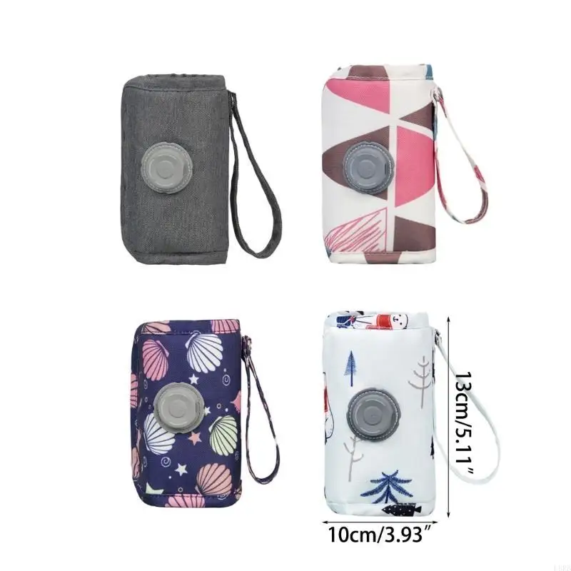 حقيبة عازلة لتدفئة الزجاجات مناسبة للسفر، عازل للزجاجات L8RB #6