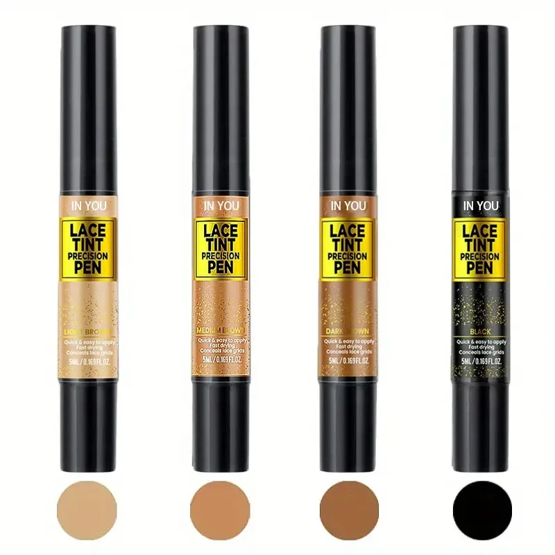 Lace Tint Pen for Wigs - Long-Lasting Natural-Looking High Viscosity Hair Color Easy Apply for All Hair Types
