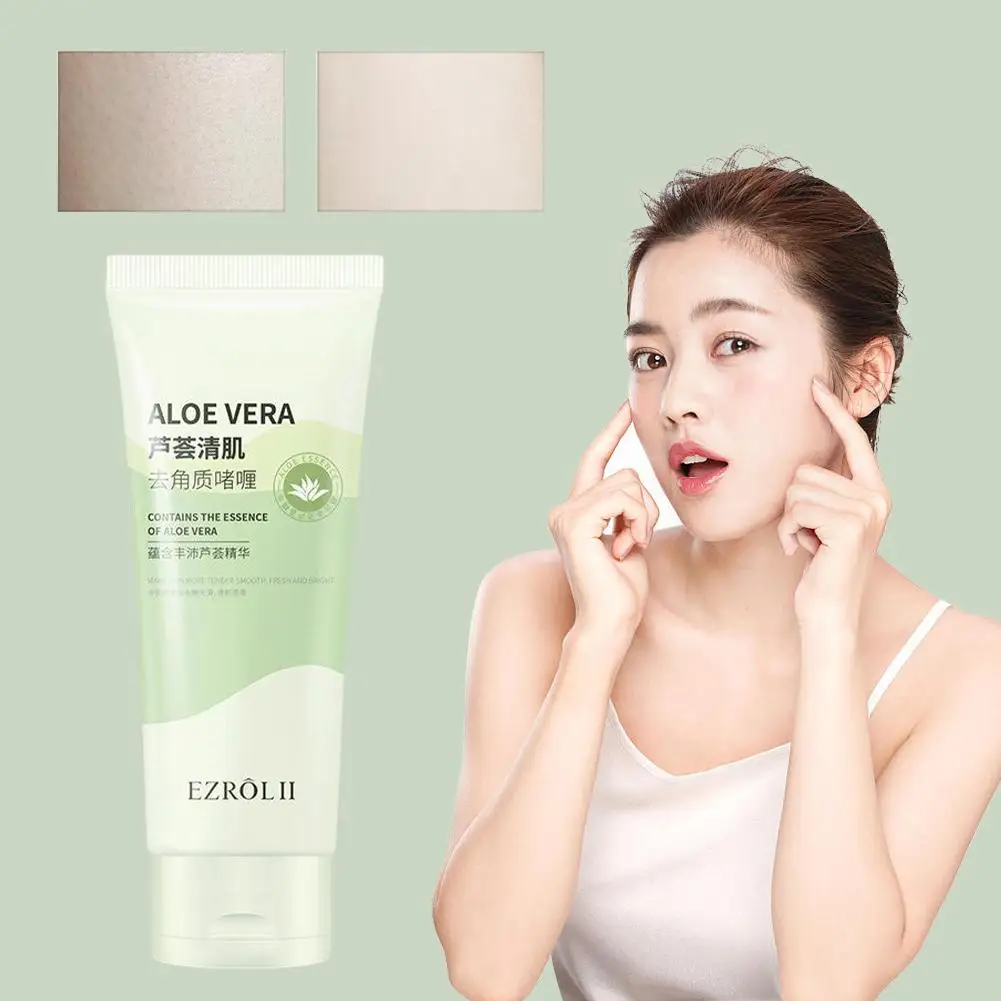 100g Aloe Vera Cleansing Exfoliating Gel Cleansing Care Gel Exfoliating Skin Hydrated Skin Nourishes Skin Lightweight Fresh N1N3