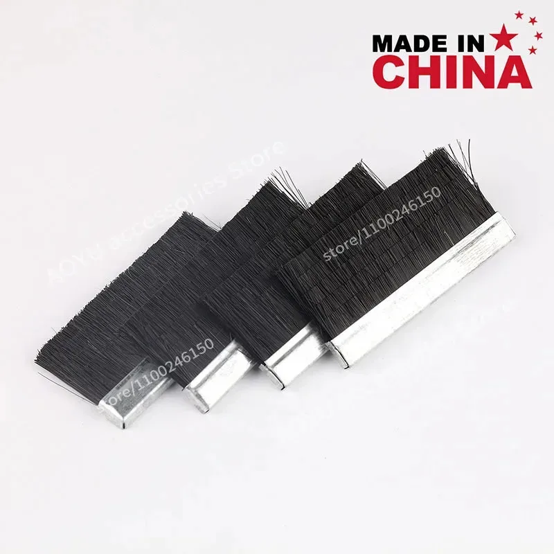 25 Pcs 60×35mm Black Brush With Cutting Layer For Computerized Flat Knitting Machines