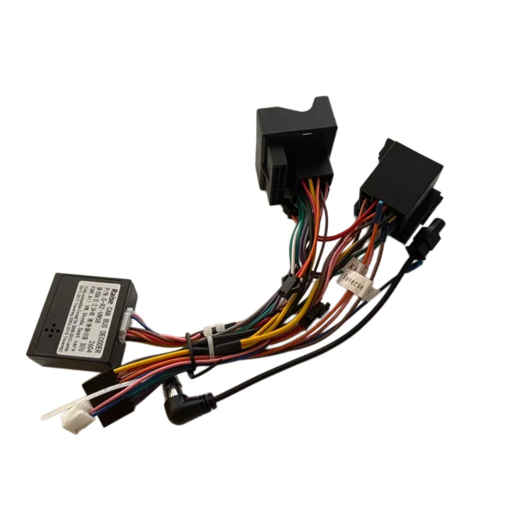 SWC Plug& Play For VW Golf Caddy Jetta Polo Seat Leon Skoda Fabia Octavia Android GPS 16 Pin Radio Cable Canbus Box RZ-VW58