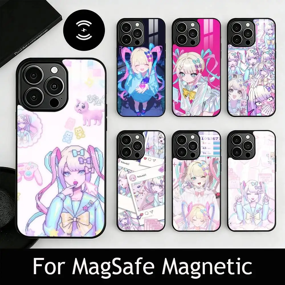 

k-KAngel Phone Case For iPhone17,16,15,14,13,12,11 Plus,Pro Magnetic with Magsafe Wireless Charging