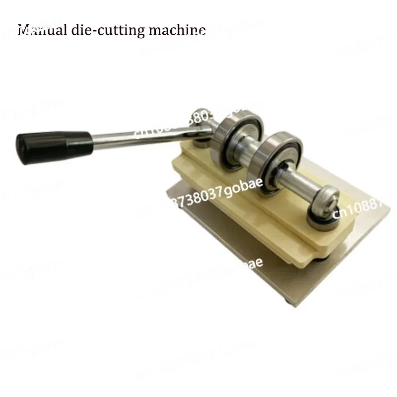 Manual  Punching Press Double Wheel Hand Leather Cutting Machine Photo Paper Sheet Cutter DIY Leather Die Cutting Machine