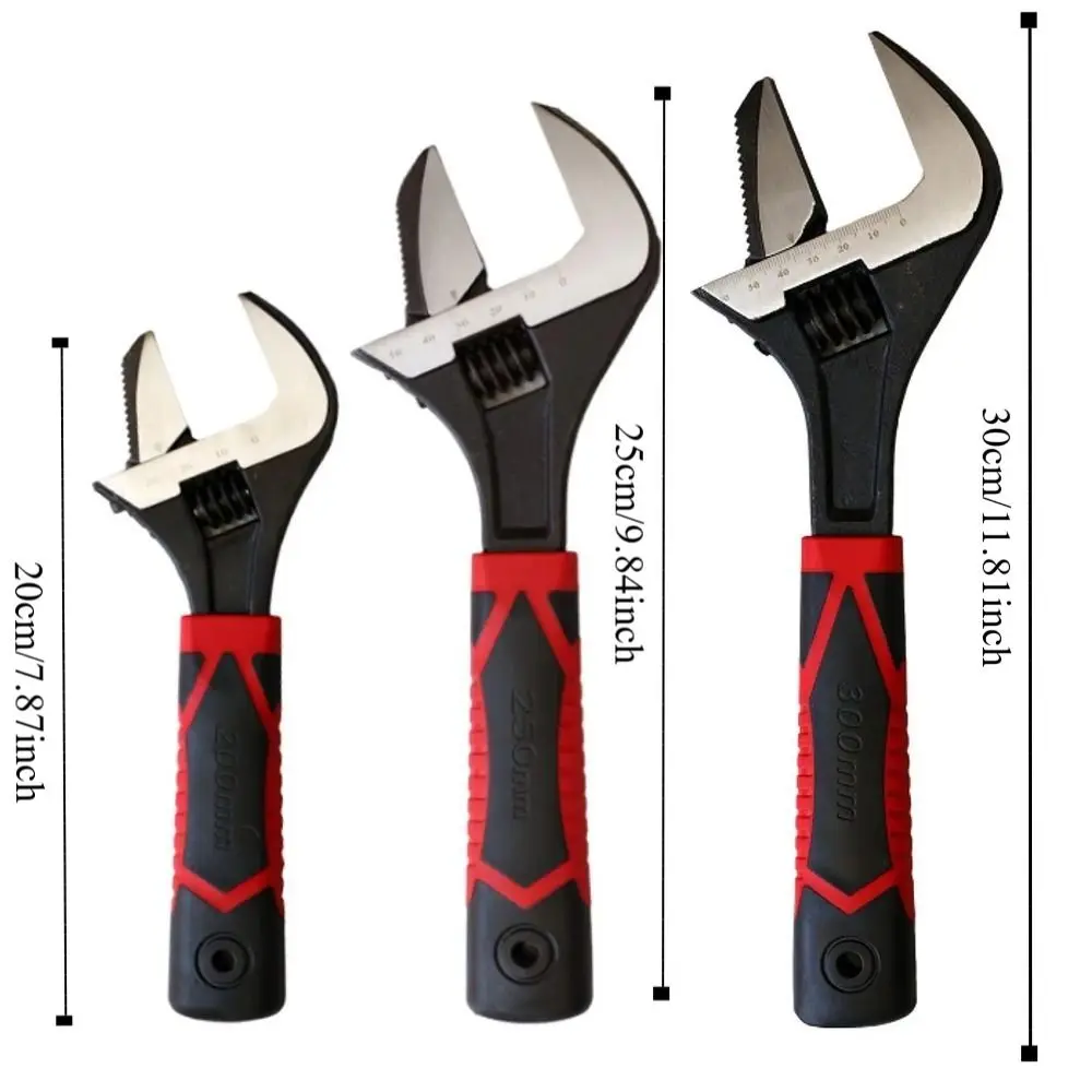 مقبض قصير الحمام وجع قوي افتتاح كبير قابل للتعديل المفك أنبوب الجوز المرحاض بالوعة سهلة الاستخدام السباكة وجع الجوز مفتاح