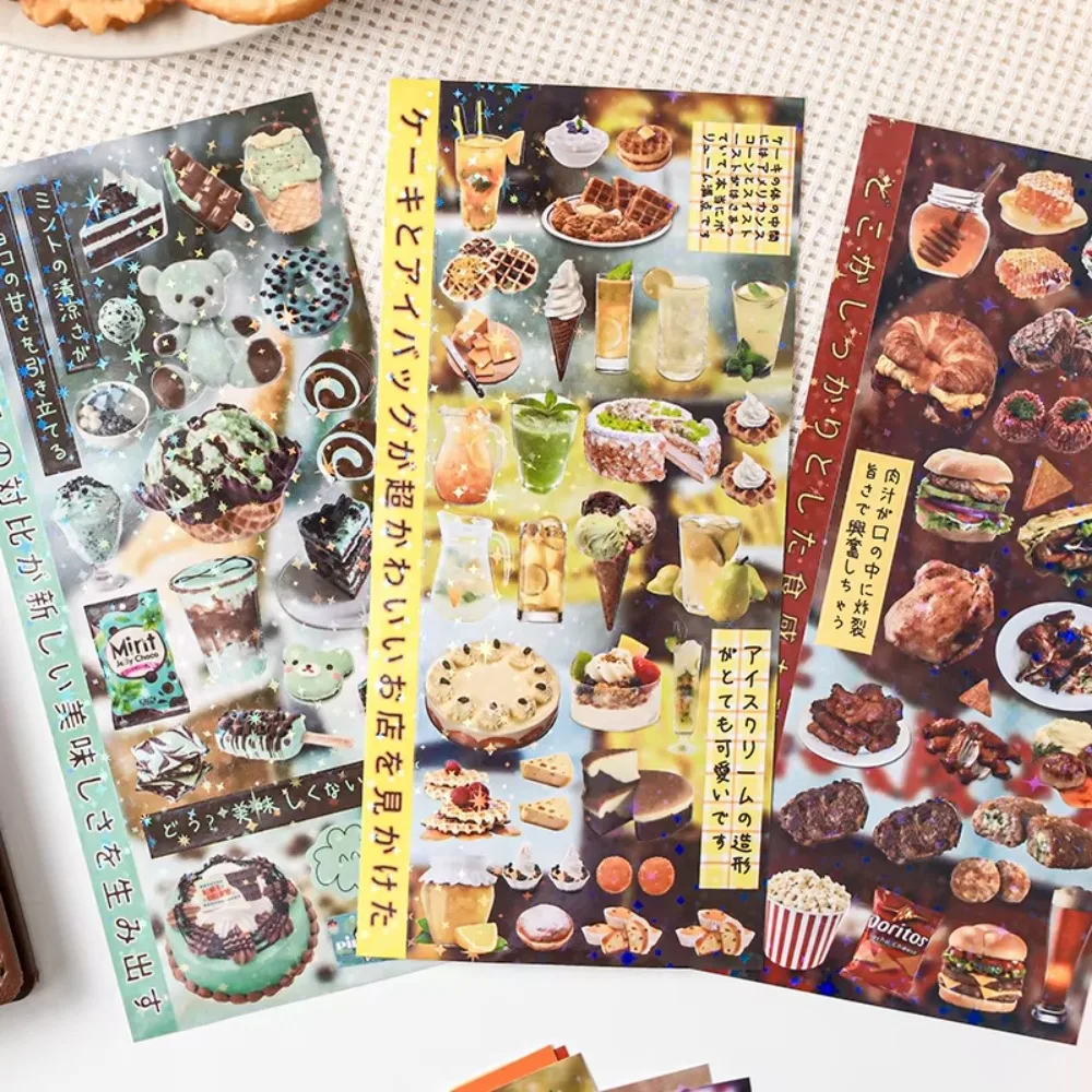 

30 Pages Y2K Stickers Book Cute Water Cup Decoration Scrapbooking Stickers Retro Style Lucid Dream Series