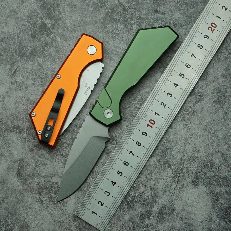 

LEMIFSHE Best Box Packing PT Mark MagnaCut Aluminum Handle Camping Hunt Survival EDC Pocket Tool Folding Knife