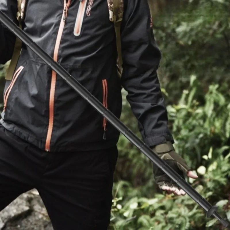 

Aluminum Alloy Outdoor Walking Sticks Multi-functional Camping Outdoors Survival Self-defense Mountain Climbing Equipment