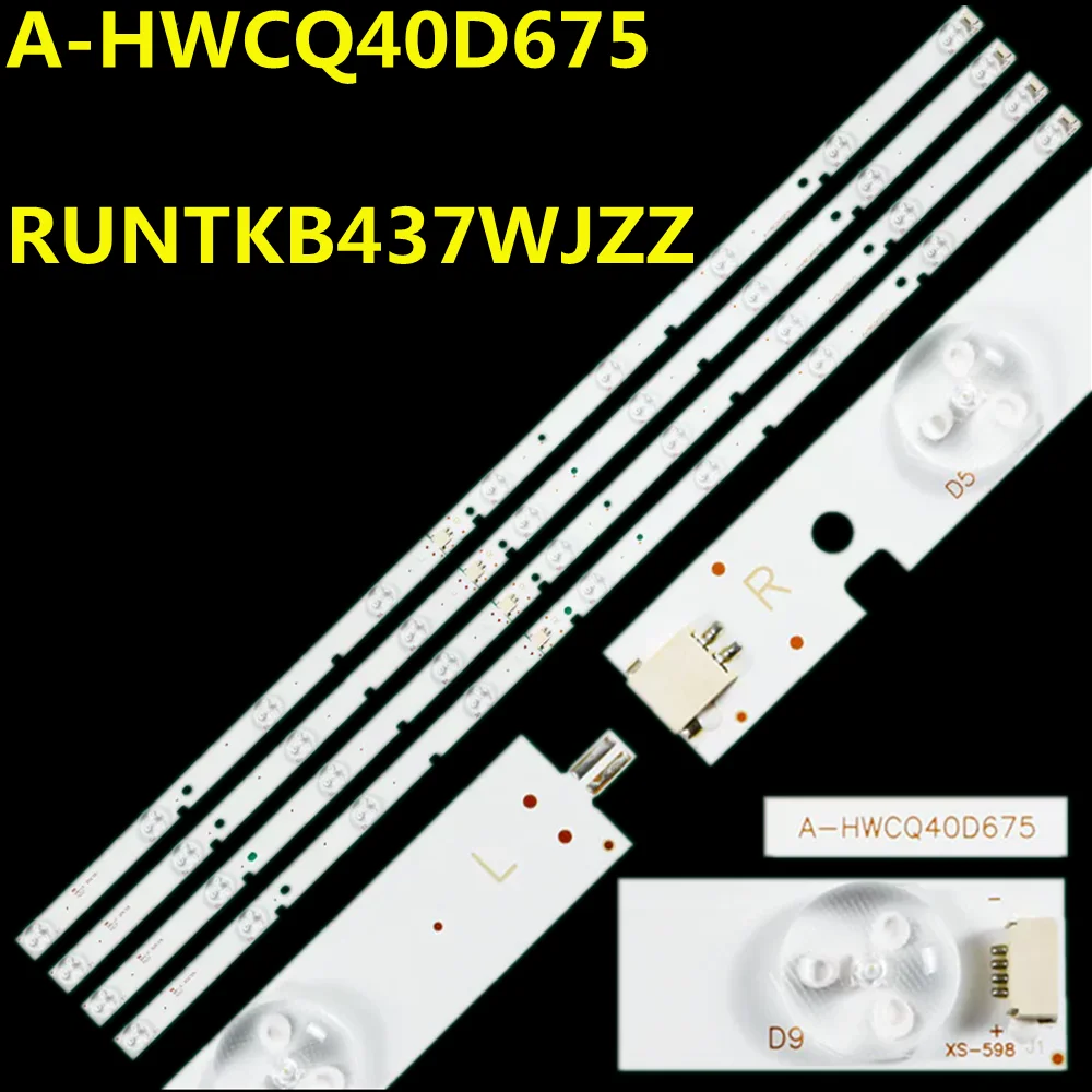 10set LED backlight Strip A-HWCQ40D675 RUNTKB437WJZZ M6A010311034 For LC-40LE275T LC-40LE260M LC-40LE265M LC-40LE275M LC40LE660x