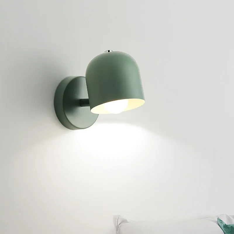 Lámpara LED de pared de estilo nórdico para decoración de mesita de noche, candelabro giratorio para pasillo, sala de estar, accesorio de