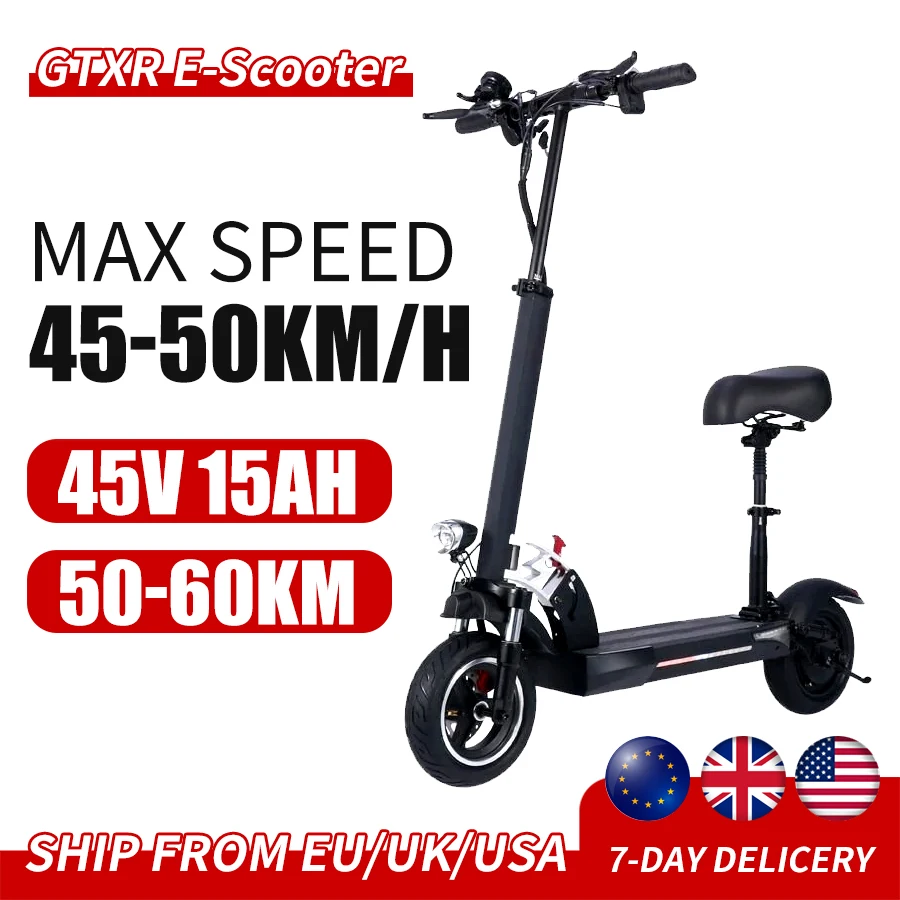 Scooter 800W Electric Scooter 10inch  Foldable Skateboards with 48V 15AH Battery Capacity E-scooters Adults Teenagers 25Kg