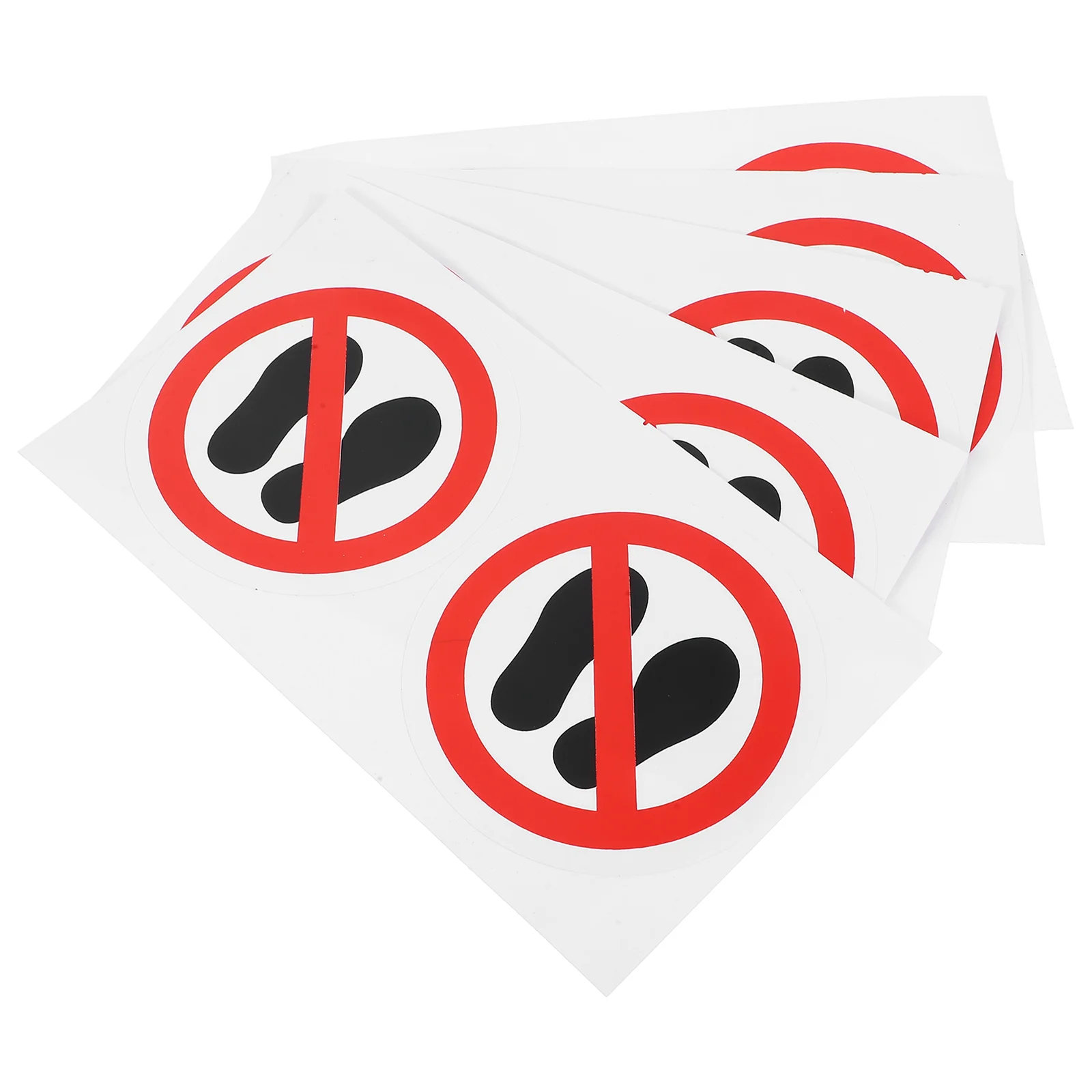 10pcs Safety No Step Sign Stickers Adhesive Warning Decals Safety Label Decal No Stepping Label Sticker Wall Stickers No Steppin