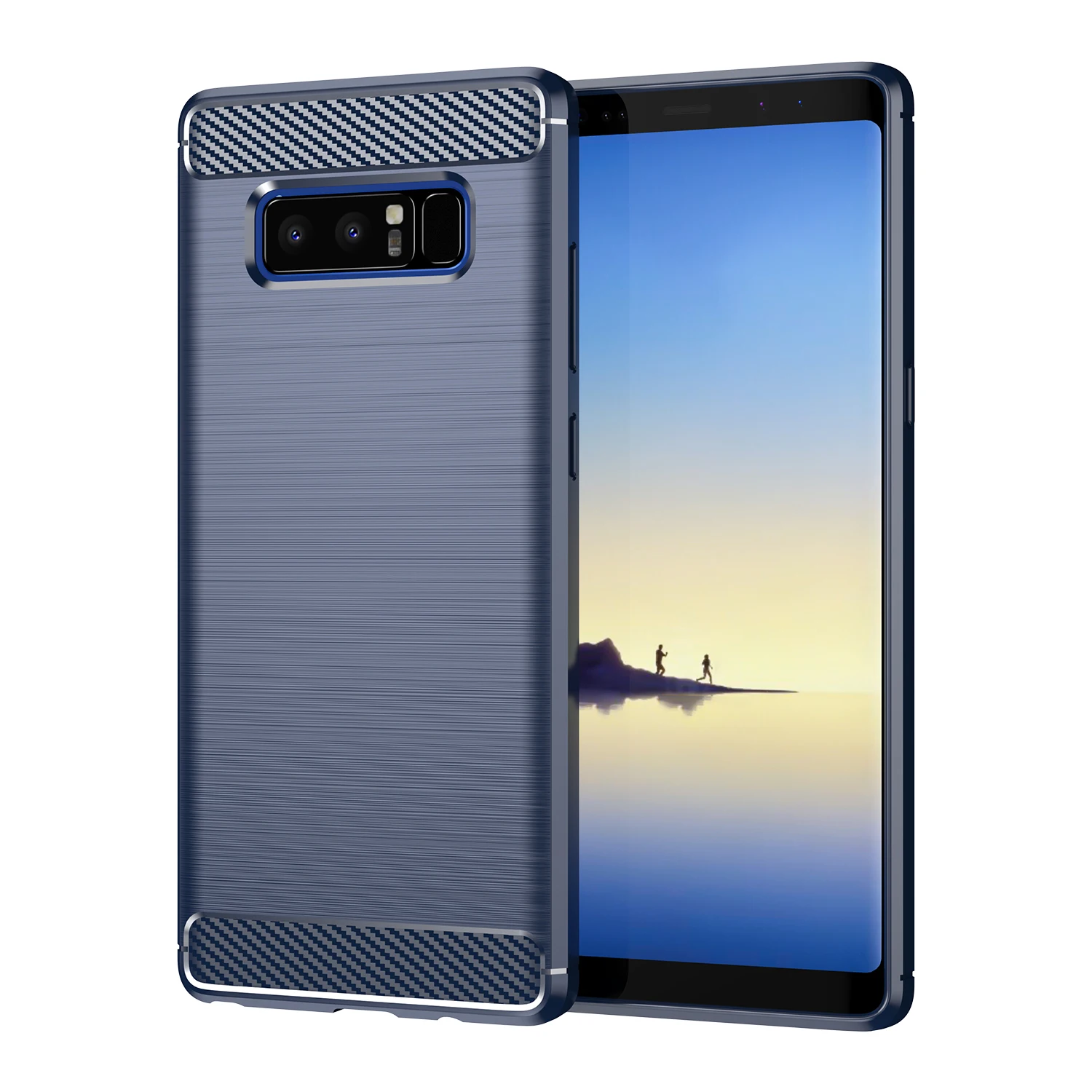 Shockproof Matte Case for Samsung Note8 Galaxy Note 9 7 10plus 5G Carbon Fiber Cover for Galaxy s9 s8 plus s10 5g Silicone Cases