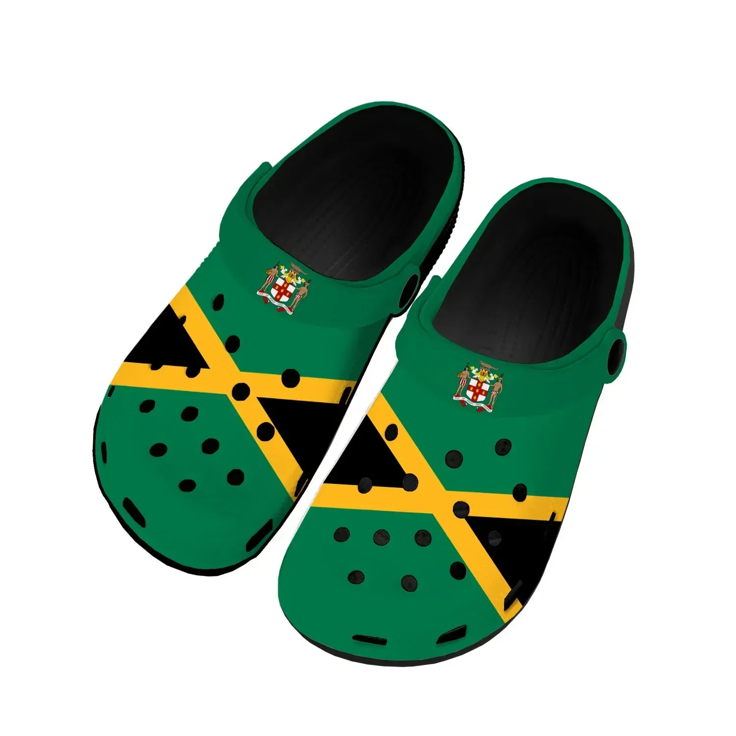 

Jamaican Flag Home Clogs Custom Water Shoes Mens Womens Teenager Jamaica Shoe Garden Clog Breathable Beach Hole Slippers