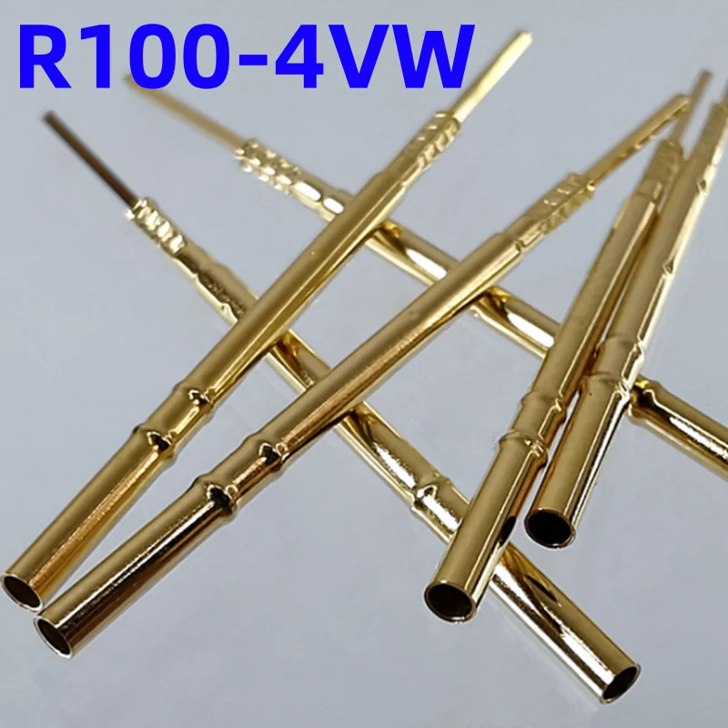 20/100PCS R100-4VW Test Pin P100-B1 Receptacle Brass Tube Needle Sleeve Seat Wire-wrap Probe Sleeve 38.3mm Outer Dia 1.67mm