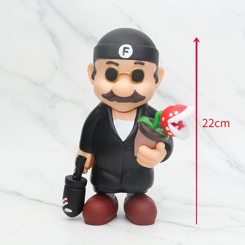 22cm Super Marios Cosplay Leon Action Figures Funny Anime Figures Model Doll Living Room Ornaments Kids Toys Desktop Decoration