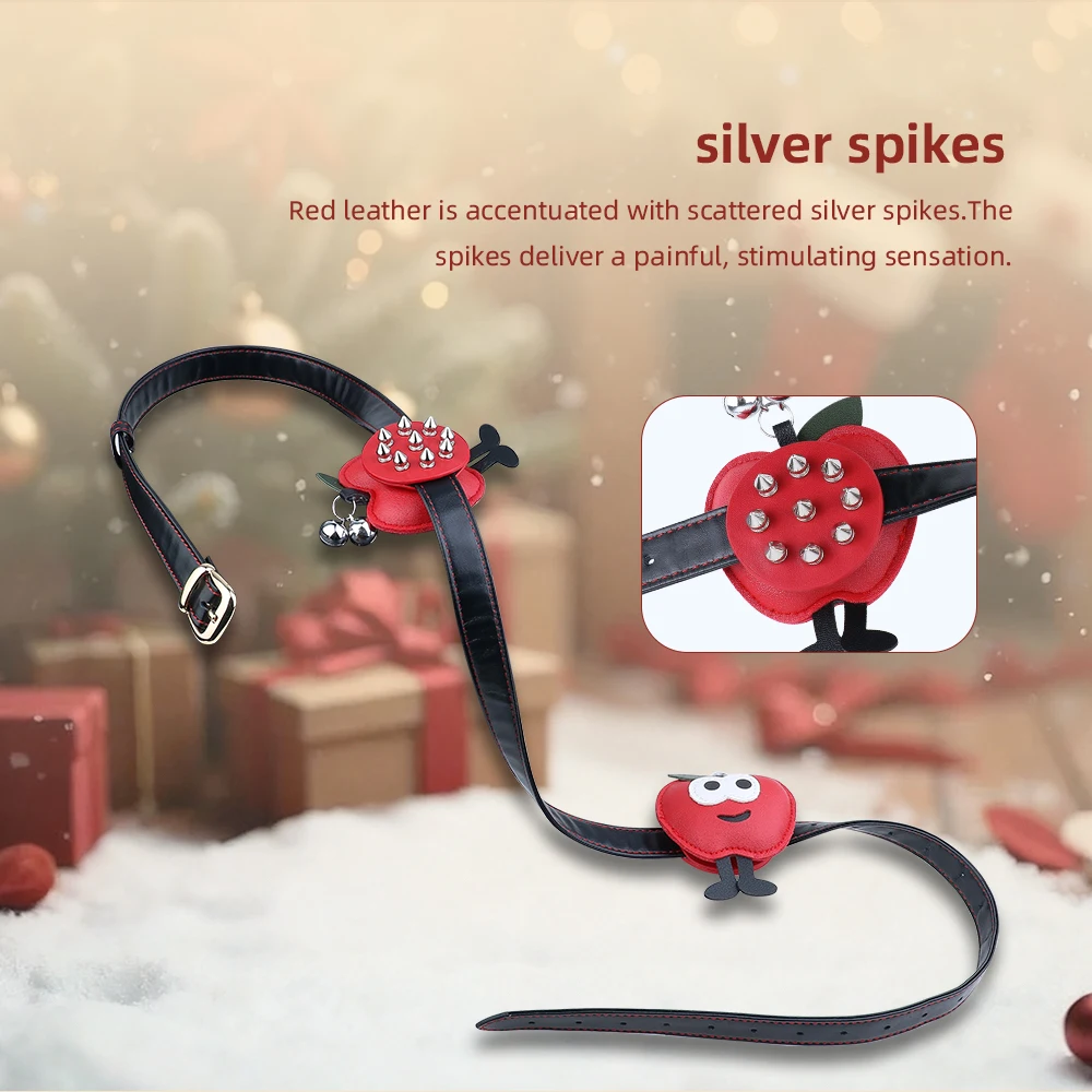 QKKQ قضيب جلدي تمثال نصفي أدوات مثيرة معدنية سبايك الحلمة الصدر محفز مع بولي Leather الجلود عيد الميلاد زوجين يمزح الألعاب المثيرة #4