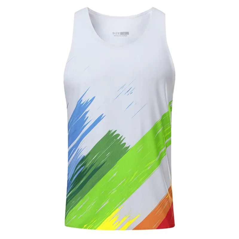 

Men's Sports Vest Marathon Running Sleeveless Quick Drying Vest Ultra Light Track Field Polyester Jersey Breathable Sportswear