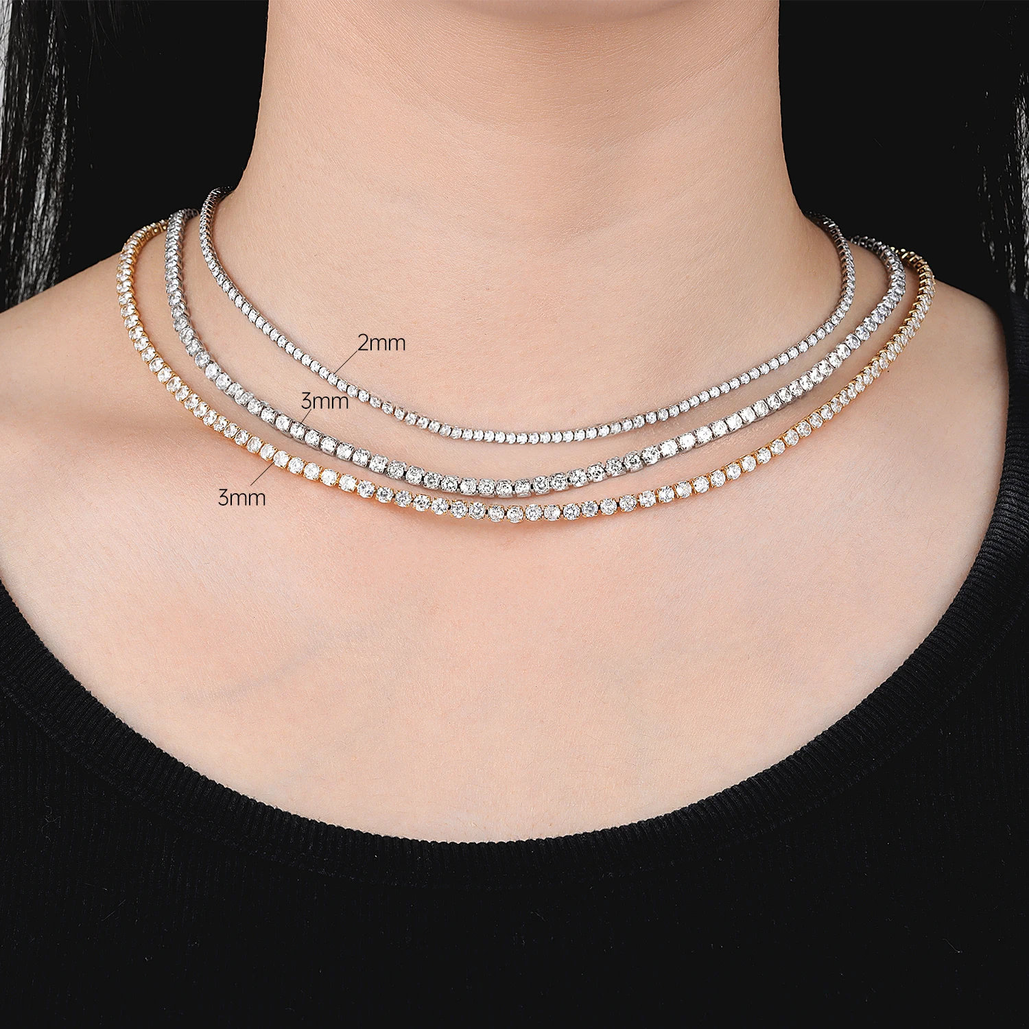 Collier chaîne tennis Orstarry - Tennis Bracelet Cubic avis et prix