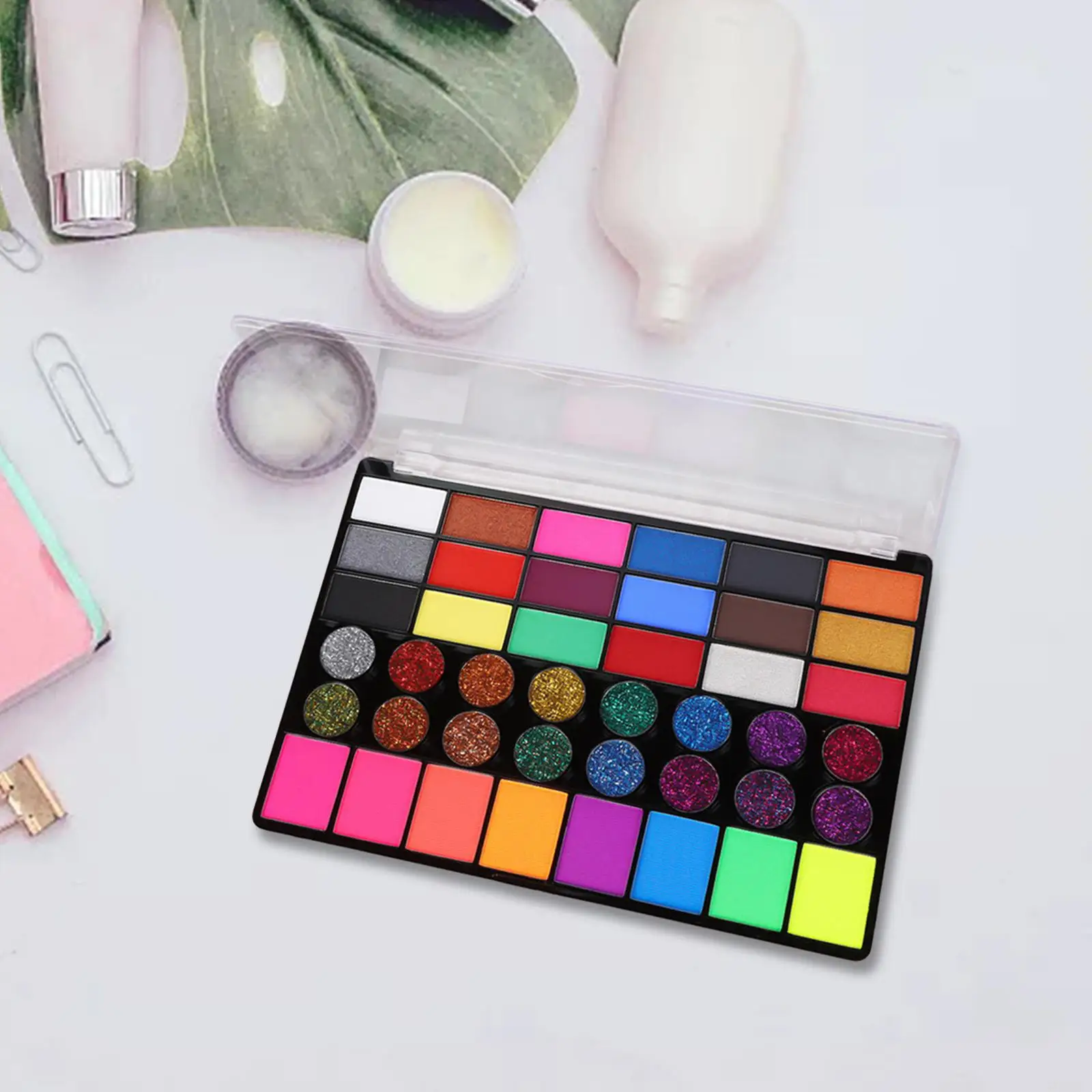 Face Paint 42 Water based Makeup Palette Painting Colorful for Birthday Party Carnivals Cosplay Versatile Practical