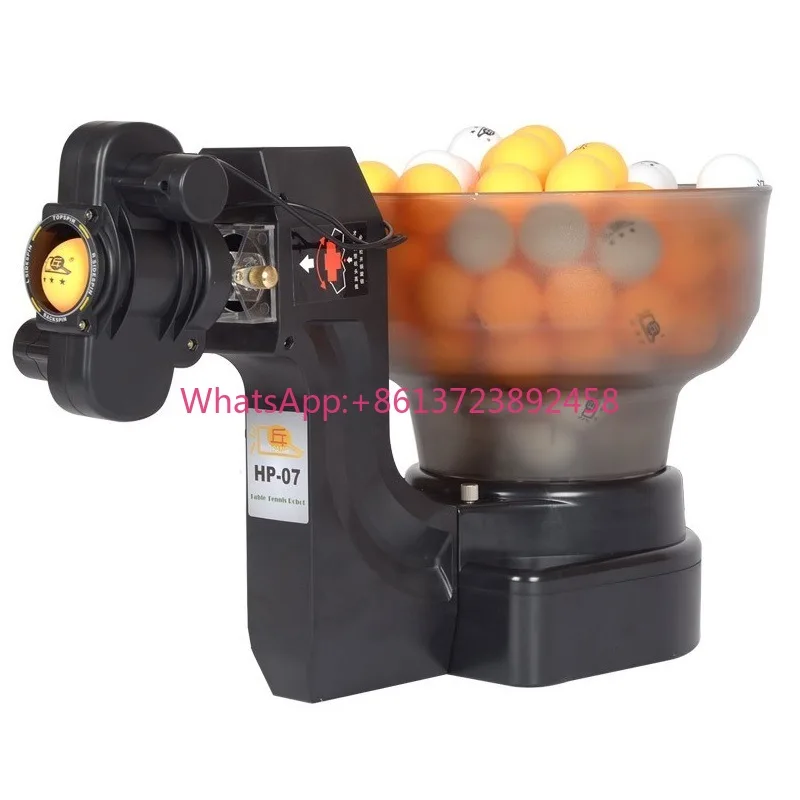 Ping Pong Robot HP-07 Table Tennis Ball Machine Large Capacity Hopper Professional Training Indoor Family Entertainment Machine