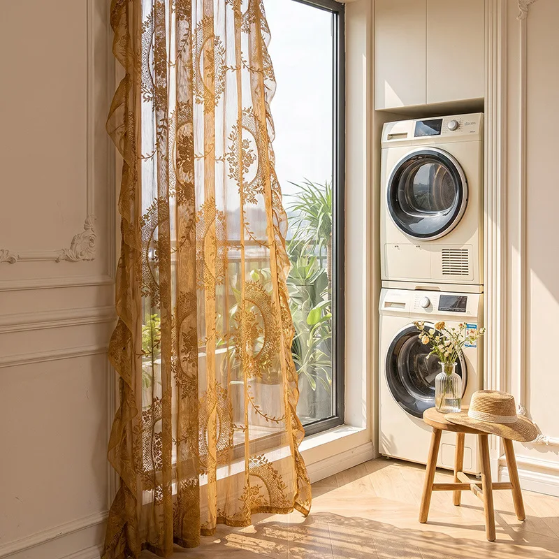 rustic-style-round-mirror-flower-lace-curtain-semi-shade-living-room-bedroom-balcony-window-treatment-polyester-fabric