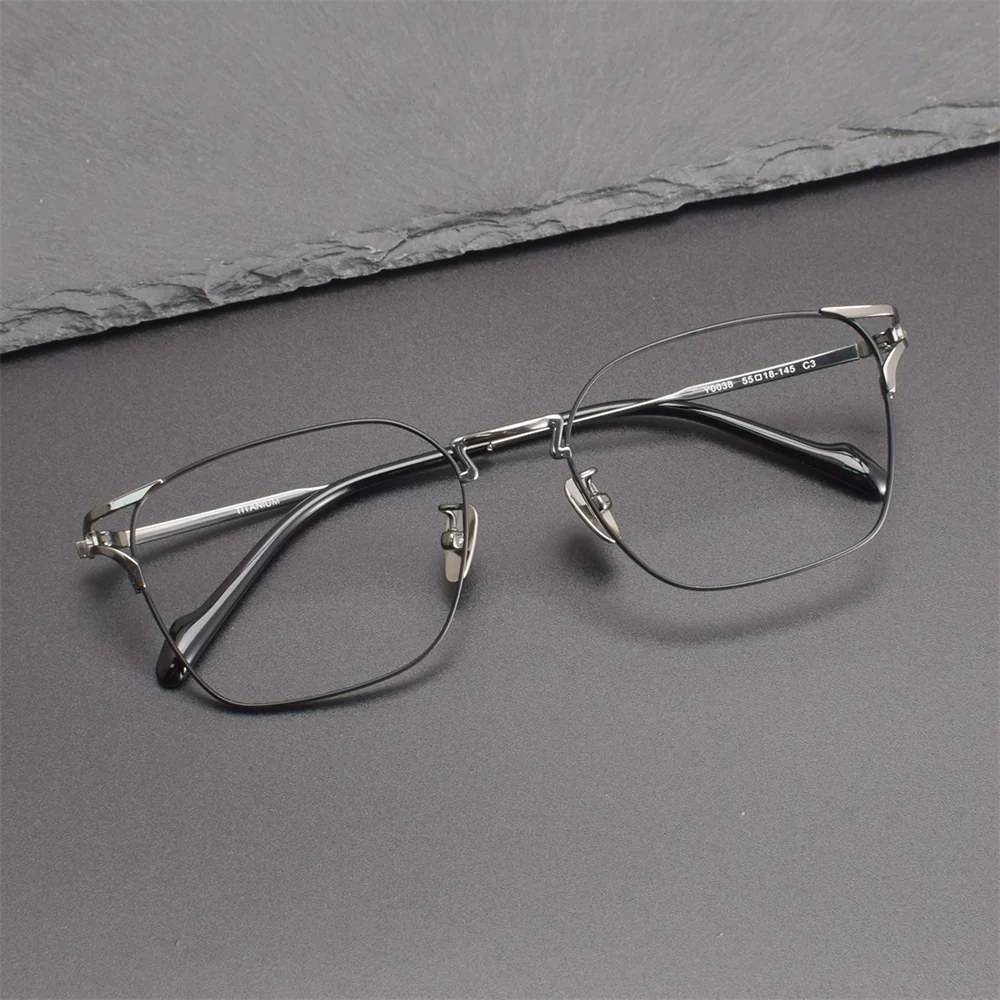 Lunettes à monture polygonale pour hommes et femmes, tableau rétro, hauteur, numéro, lunettes de myopie
