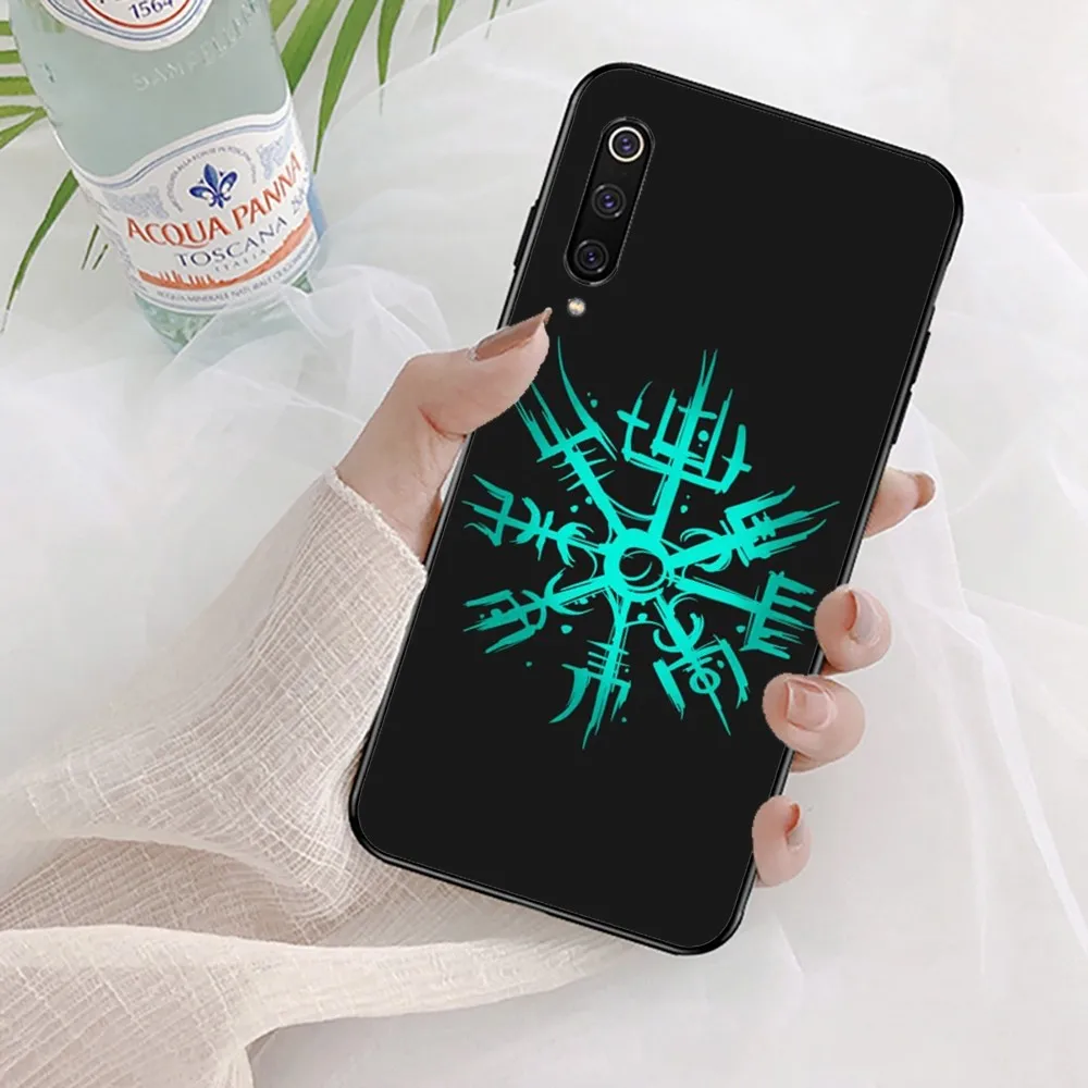 Logo V-Viking V-Vegvisirs Phone Case For Xiaomi Mi 5X 8 9 10 11 12 Lite Pro 10T PocoX3pro PocoM3 Note 10 Pro Lite