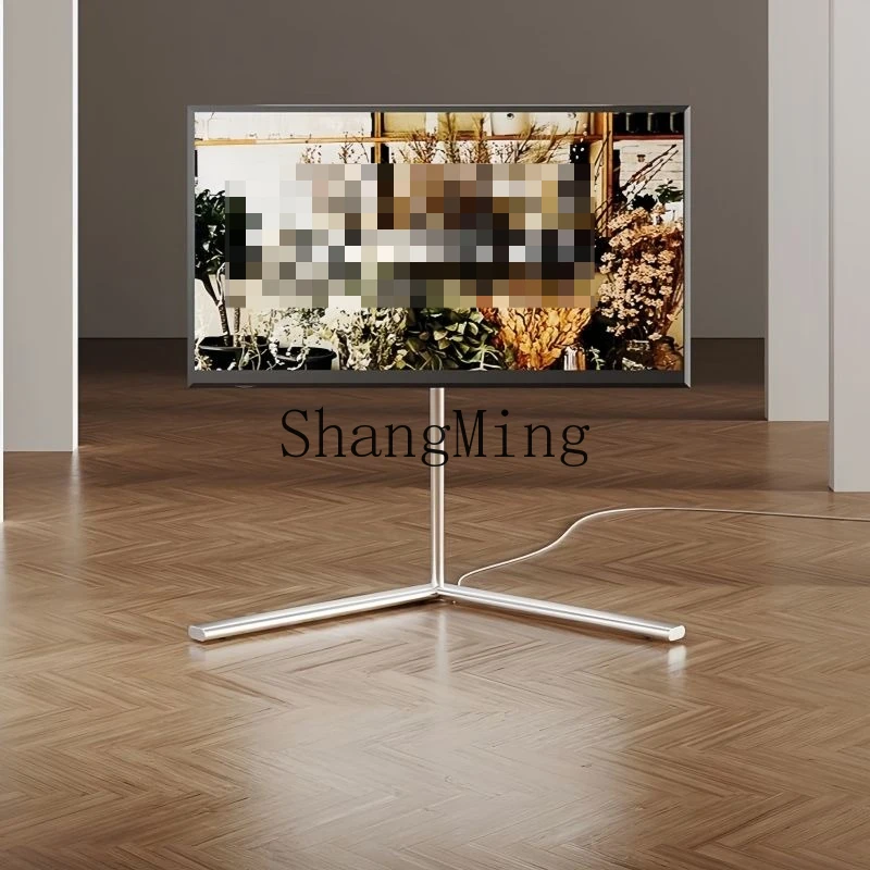 

FG Silver Wing TV Movable Stand Floor-to-ceiling Wheeled Cart Living Room Vertical TV Cabinet