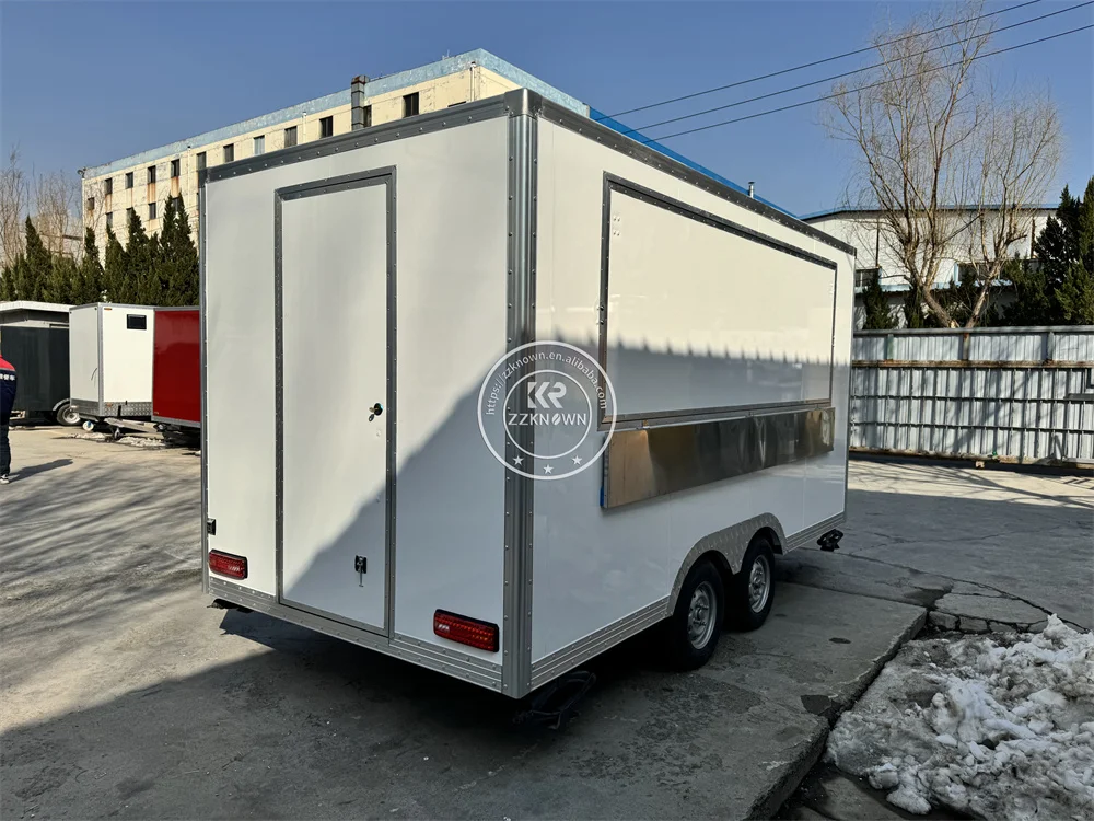 

Street Mobile Snack Truck Hot Dog Cart Concession Food Trailer With Equipments Coffee Ice Cream Food Truck For Sale