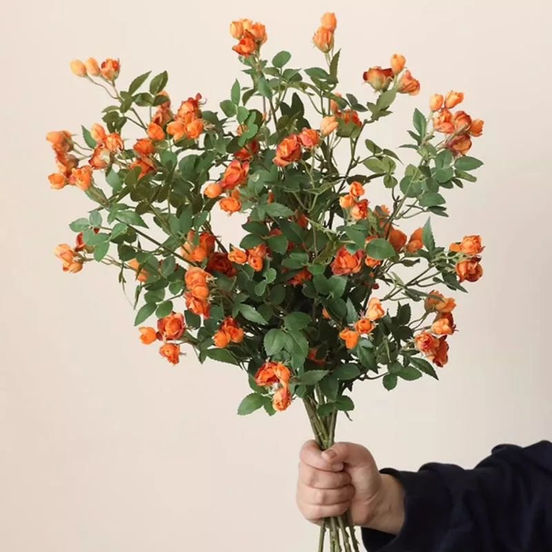 Wqnjin neue schöne kleine Rosen künstliche Seide Blume Hochzeit DIY Sammelalbum Flores künstliche Herbst haus Dekor