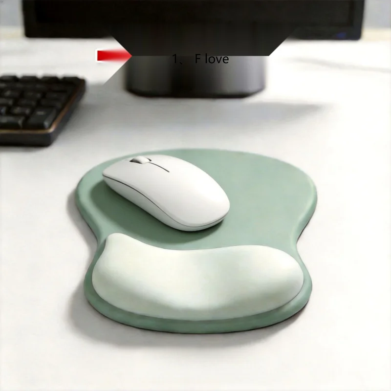Silicone Wrist Rest Mouse Pad Water Drop Shape 7 Colors Ergonomic Non-Slip Desk Mat Office Gaming