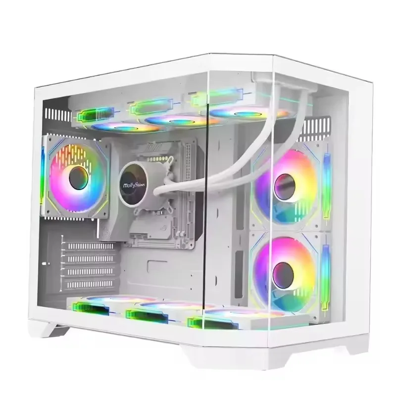 Micro ATX Computer Case Game Desktop Tempered Glass Computer Case