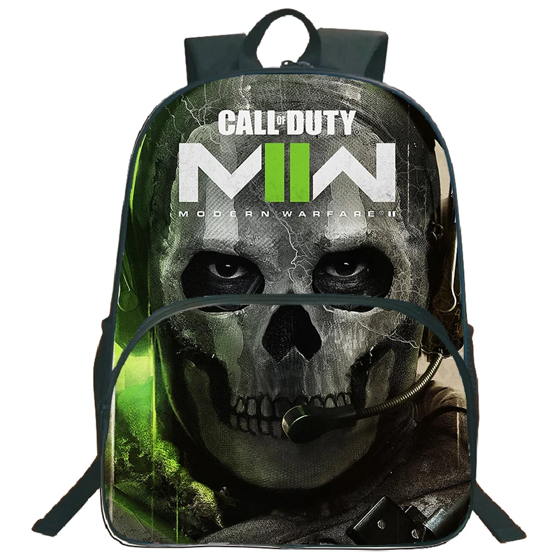 Sac à dos en nylon avec impression Call Of Duty Warzone, sac d'école pour garçons et filles, sac à livres pour ordinateur portable de grande capacité, sacs pour enfants, jeu de tir