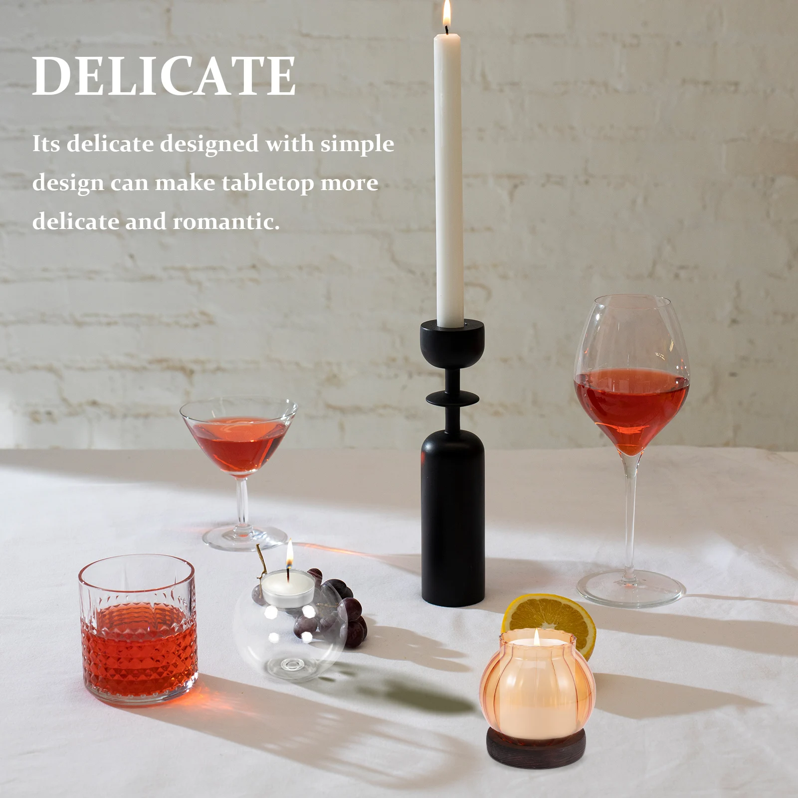 

Glass Pumpkin Holder Exquisite Tealight Holder Windproof Butter Lamp Desktop Stand for Relaxation Reading