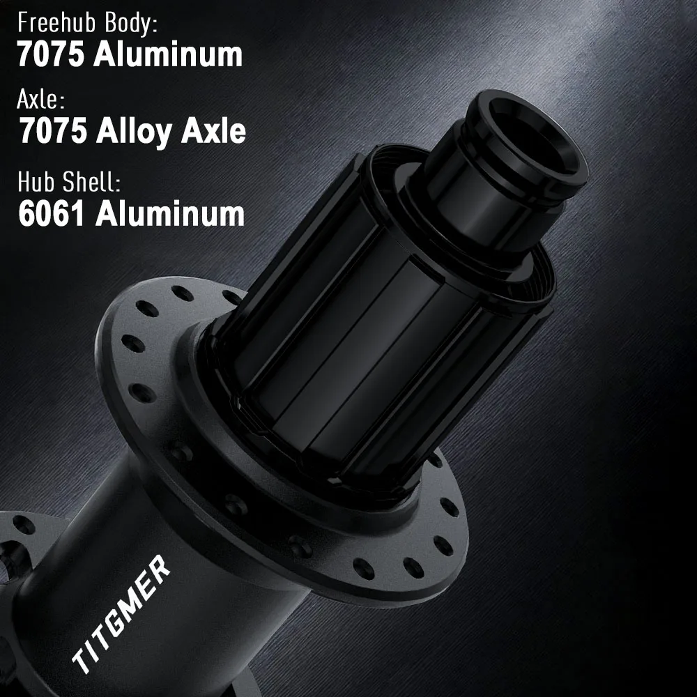 TITGMER Ratchet-Naben MTB 32 Loch Boost-Nabe 12x148 12x142 Hinterrad 15x110 15x100 Center Lock 32-Loch MTB Thunder Massen – Detail 3