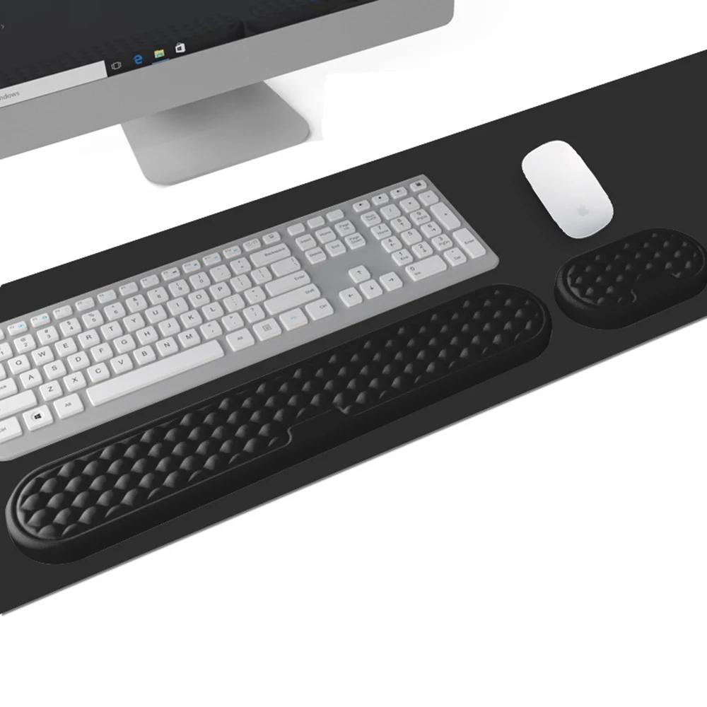 

Keyboard mouse wrist rest ergonomic office typing protect relax wrist memory foam mouse pad Gaming Work Studying mouse pad