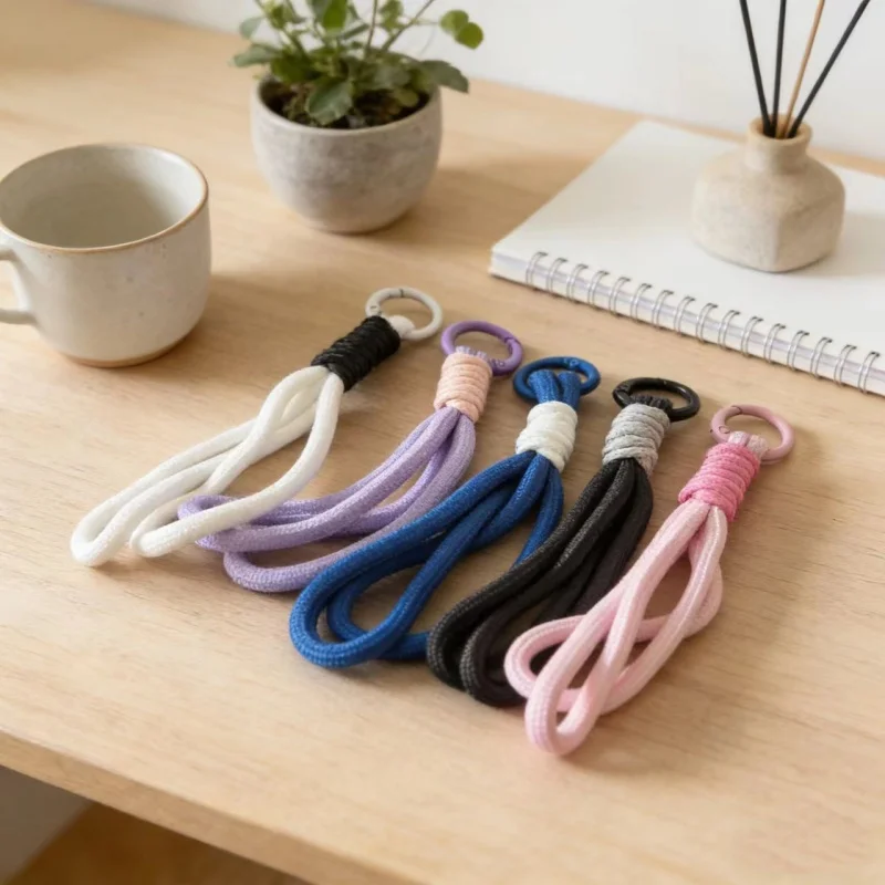 1pcs Nylon Short Mobile Phone Lanyard & Stainless Gasket Clip Detachable Hand Cord Anti-Lost Rope For Iphone/samsung/Huawei