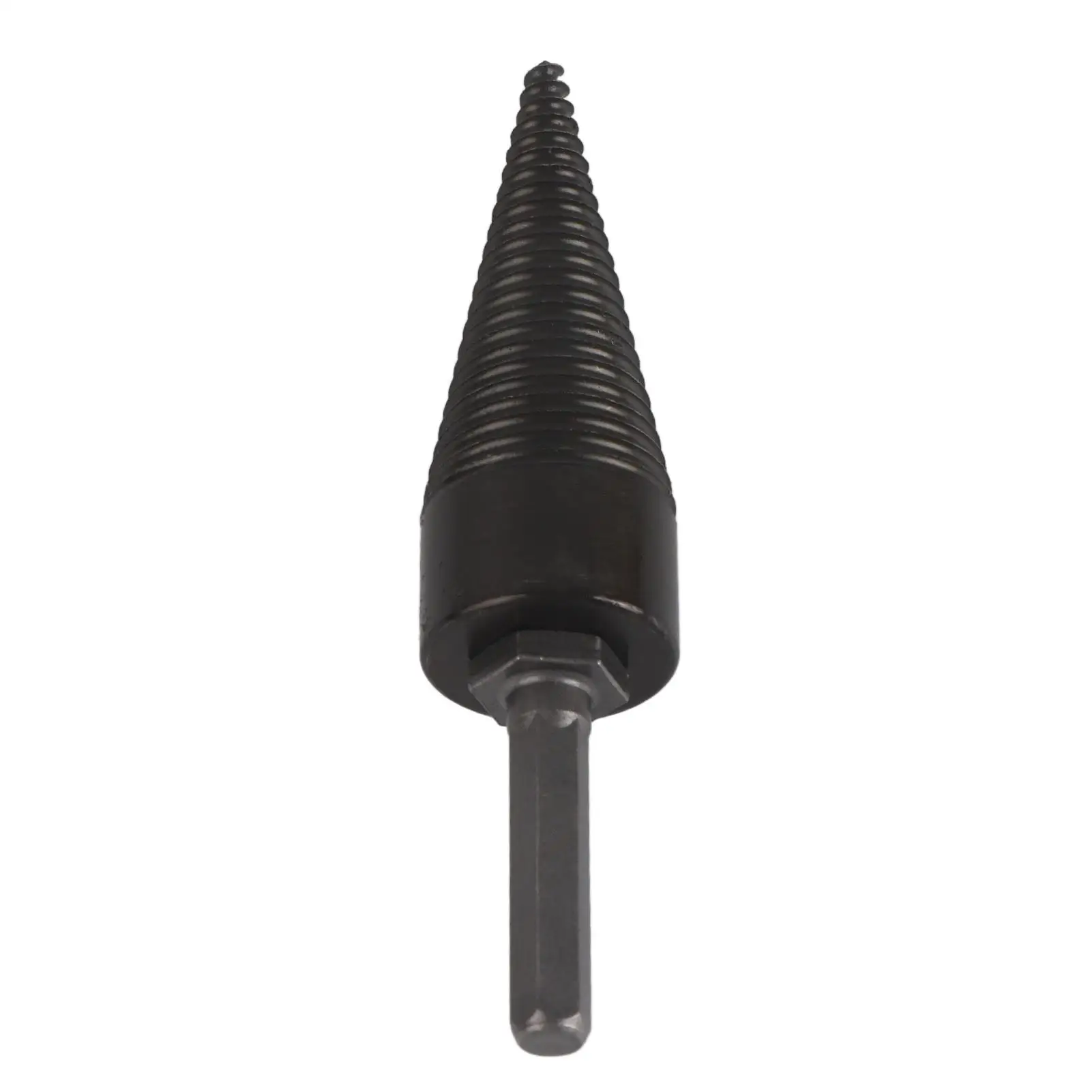 

Firewood Drill Bit Wood Splitter Carbon Steel Cone Hex Shank Tool 32mm to 50mm