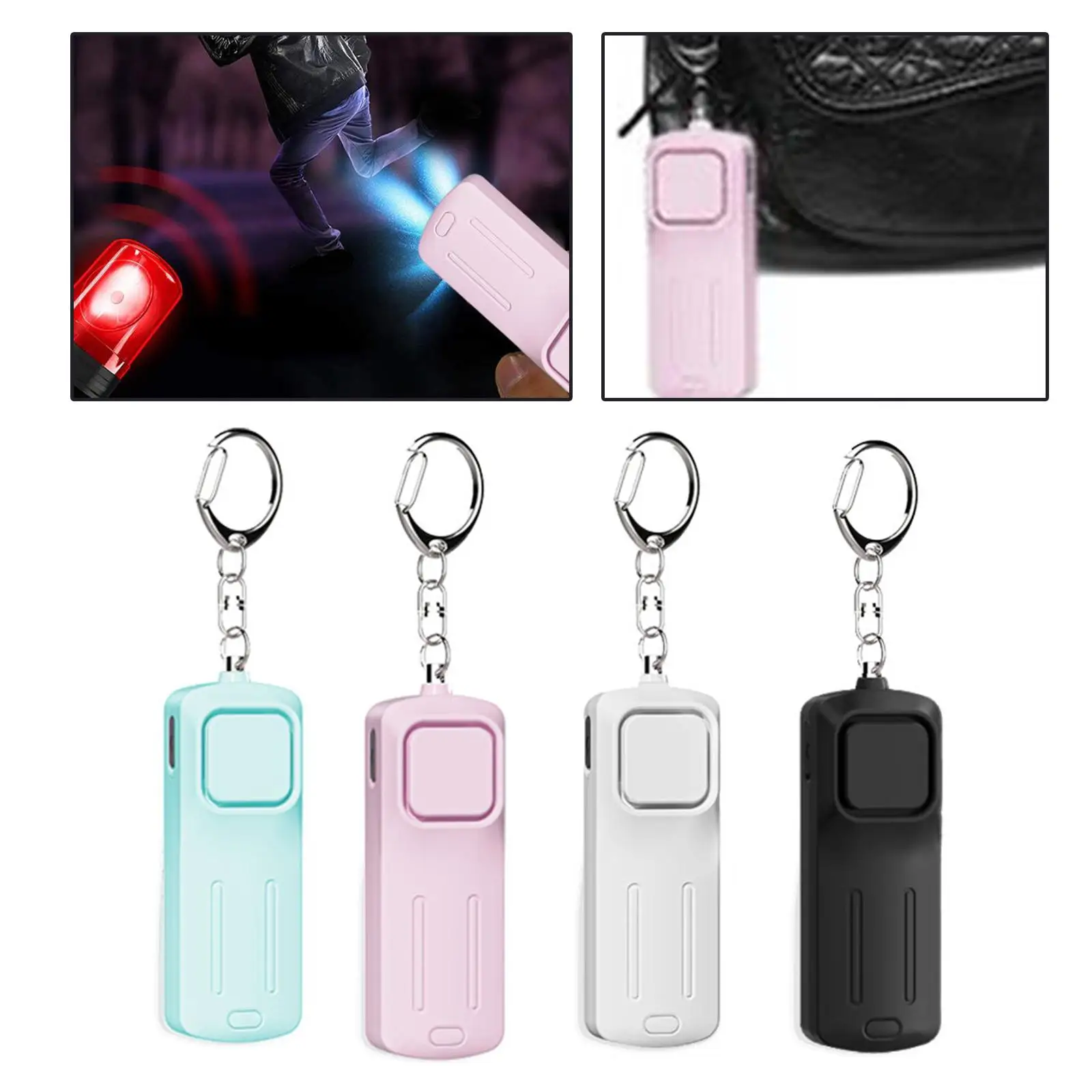 Personal , 130dB Loud with LED Flashlight Alarm for Attacks Men