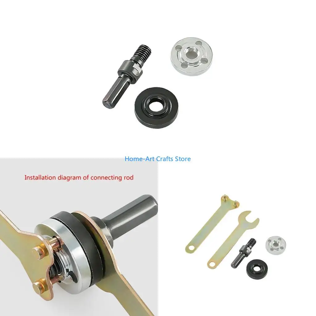 Y3NA AnglesGrinder Connector Rod for Cutting Disc Polishing Wheel 10-13mm Woodworking