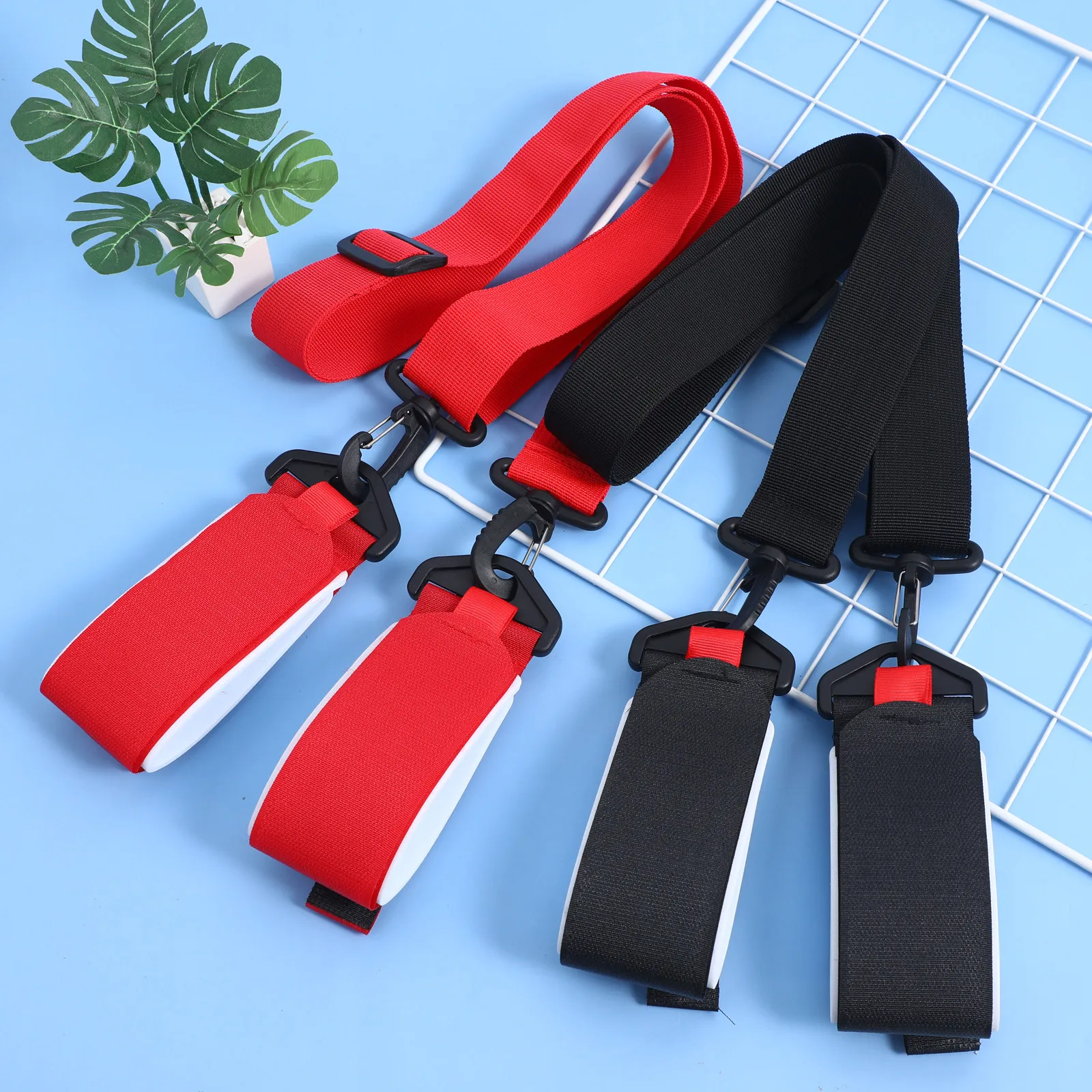 

2 pcs Adjustable Ski Strap Portable Snowboard Carrying Strap For Skis Comfortable Shoulder Use Durable Fixing Band Lightweight